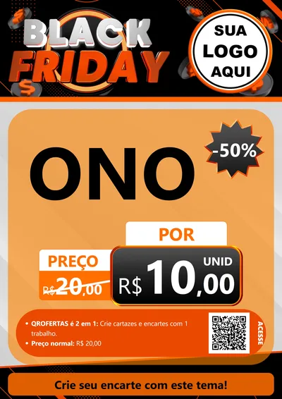 Modelo de Cartaz para Cartaz A4 Vertical com o tema Black Friday para Óticas