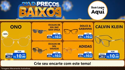 Modelo de TV para TV Horizontal com o tema Dia D Preço Baixo para Óticas