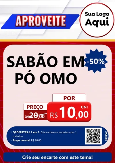 Modelo de Cartaz para Cartaz A4 Vertical com o tema Aproveite para Produtos de Limpeza