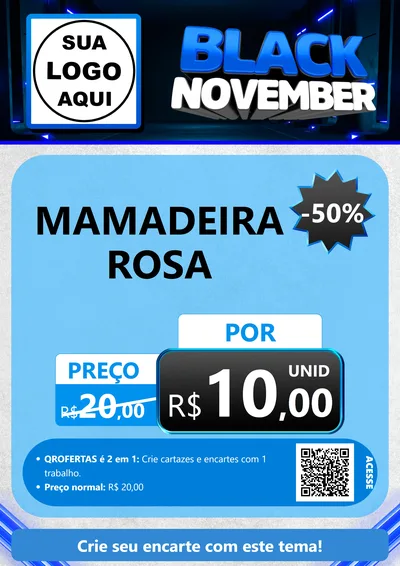 Modelo de Cartaz para Cartaz A4 Vertical com o tema Black November para Bebês