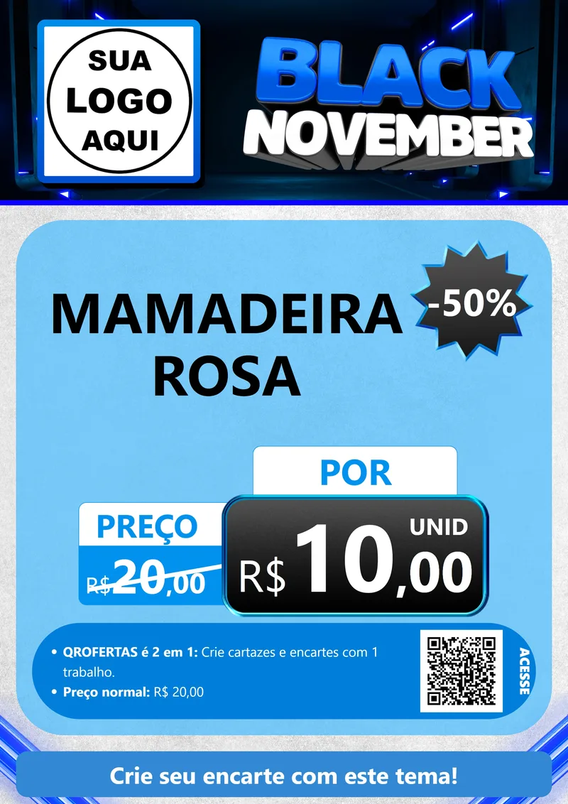 Modelo de Cartaz para Cartaz A4 Vertical com o tema Black November para Bebês