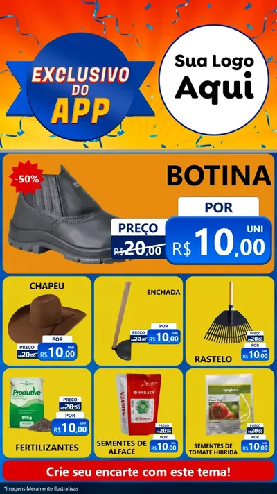 Modelo de Rede Social para Stories com o tema Exclusivo do Aplicativo para Agropecuária