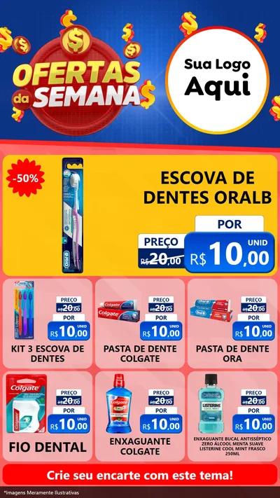 Modelo de Rede Social para Stories com o tema Ofertas Da Semana para Higiene Pessoal