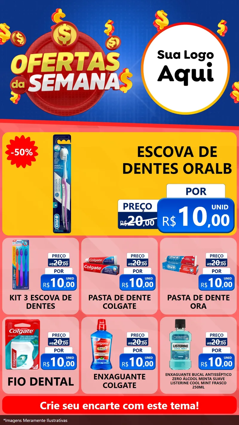 Modelo de Rede Social para Stories com o tema Ofertas Da Semana para Higiene Pessoal