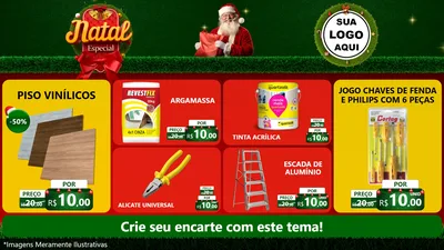 Modelo de TV para TV Horizontal com o tema Natal Especial para Material para Construção