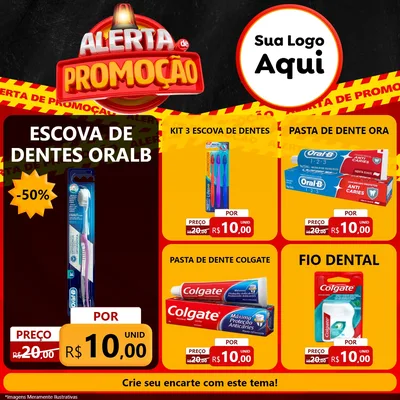 Modelo de Rede Social para Feed Facebook com o tema Alerta de Promoção para Higiene Pessoal