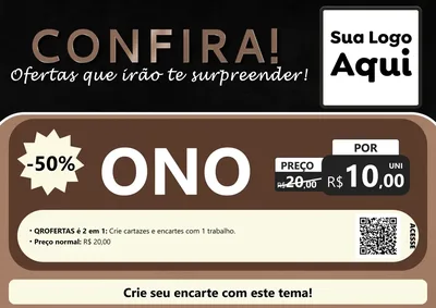 Modelo de Cartaz para Cartaz A4 Horizontal com o tema Confira! Ofertas que irão te surpreender! para Óticas