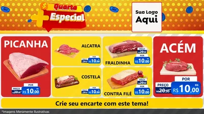 Modelo de TV para TV Horizontal com o tema Quarta Mais Especial para Açougue