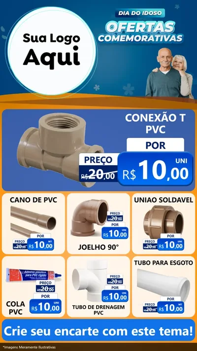 Modelo de Rede Social para Stories com o tema Dia do Idoso