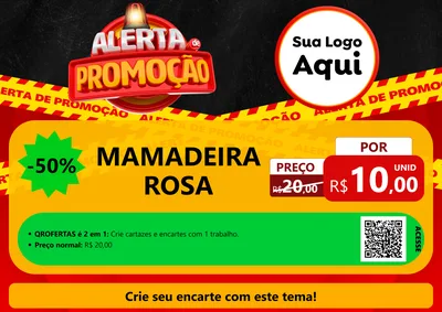 Modelo de Cartaz para Cartaz A4 Horizontal com o tema Alerta de Promoção para Bebês