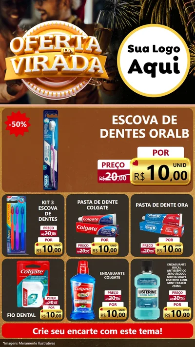 Modelo de Rede Social para Stories com o tema Oferta da Virada para Higiene Pessoal