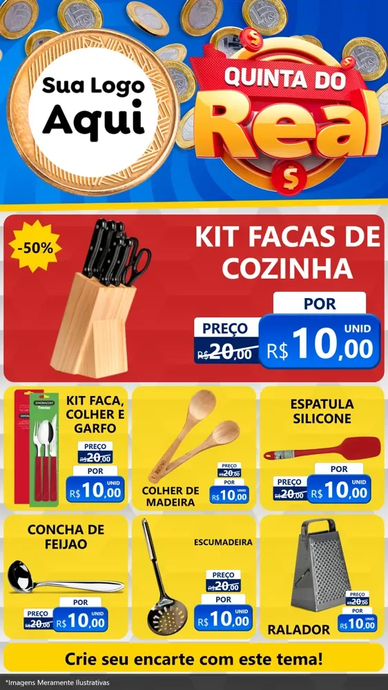 Modelo de Rede Social para Stories com o tema Quinta do Real para Utilidades Domésticas
