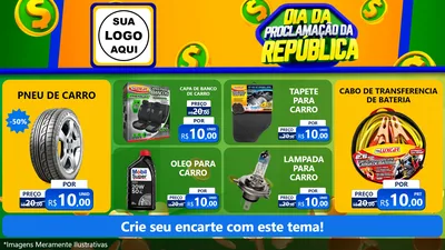 Modelo de TV para TV Horizontal com o tema Dia Da Proclamação da República para Auto peças
