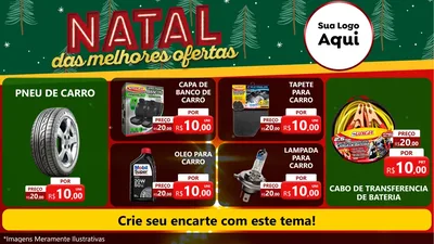 Modelo de TV para TV Horizontal com o tema Natal das Melhores Ofertas para Auto peças