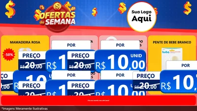 Modelo de TV para TV Horizontal com o tema Ofertas Da Semana para Bebês