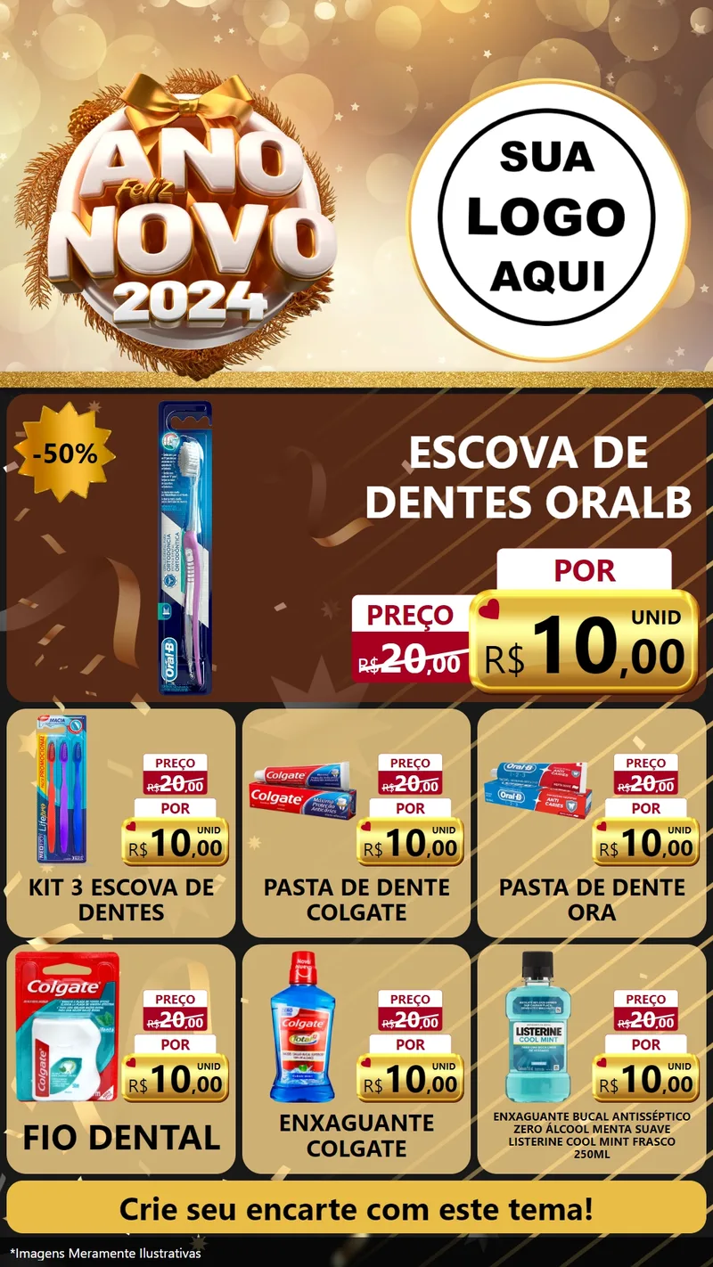 Modelo de Rede Social para Stories com o tema Feliz Ano Novo 2027 para Higiene Pessoal