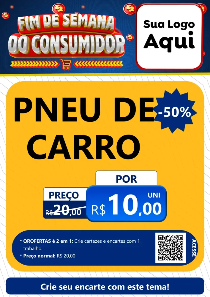 Modelo de Cartaz para Cartaz A4 Vertical com o tema Fim de Semana do Consumidor para Auto peças