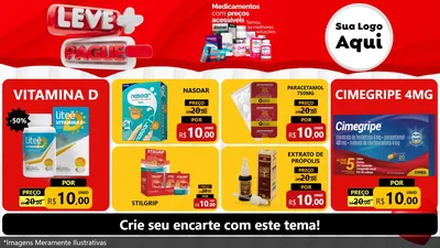 Modelo de TV para TV Horizontal com o tema Leve Mais Pague Menos para Farmácia