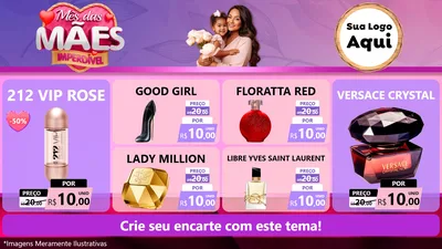 Modelo de TV para TV Horizontal com o tema Mês das Mães Imperdível para Perfumes