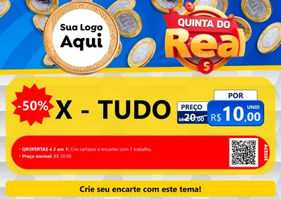 Modelo de Cartaz para Cartaz A4 Horizontal com o tema Quinta do Real para Hamburgueria