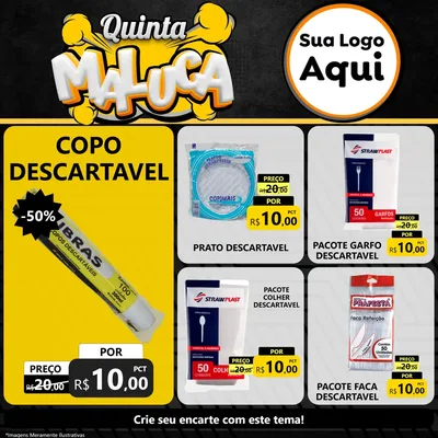 Modelo de Rede Social para Feed Facebook com o tema Quinta Maluca para Embalagens
