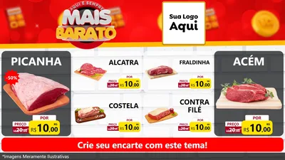 Modelo de TV para TV Horizontal com o tema Mais Barato para Açougue
