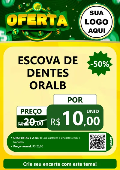 Modelo de Cartaz para Cartaz A4 Vertical com o tema Oferta para Higiene Pessoal