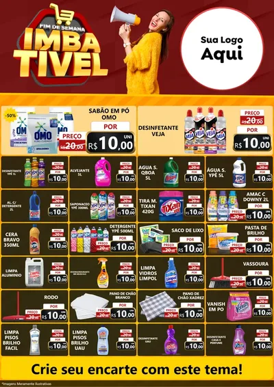 Modelo de Encarte para Encarte A4 Vertical com o tema Fim de Semana Imbatível
