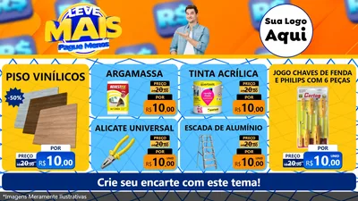 Modelo de TV para TV Horizontal com o tema Leve Mais, Pague Menos para Material para Construção