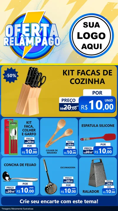 Modelo de Rede Social para Stories com o tema Oferta Relâmpago para Utilidades Domésticas
