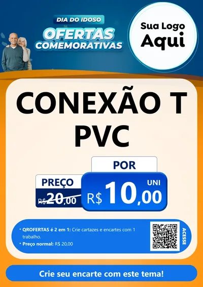 Modelo de Cartaz para Cartaz A4 Vertical com o tema Dia do Idoso