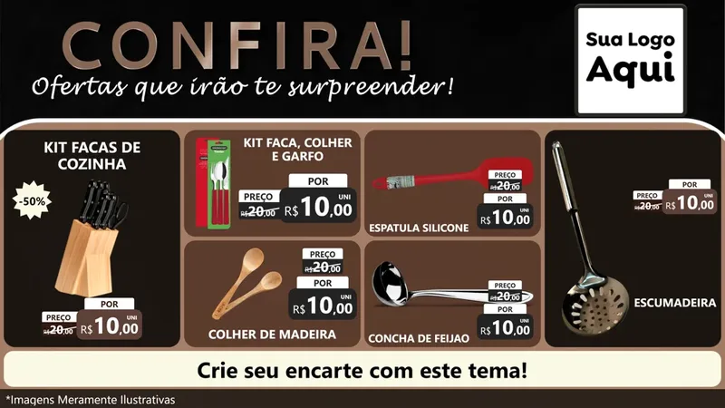 Modelo de TV para TV Horizontal com o tema Confira! Ofertas que irão te surpreender! para Utilidades Domésticas