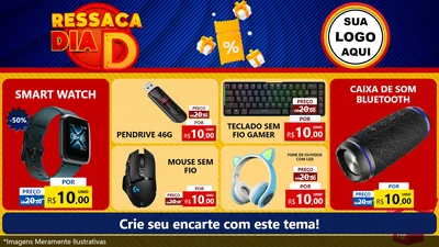 Modelo de TV para TV Horizontal com o tema Ressaca Dia D para Informática