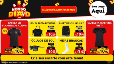 Modelo de TV para TV Horizontal com o tema Nosso Dia D para Roupas e acessórios
