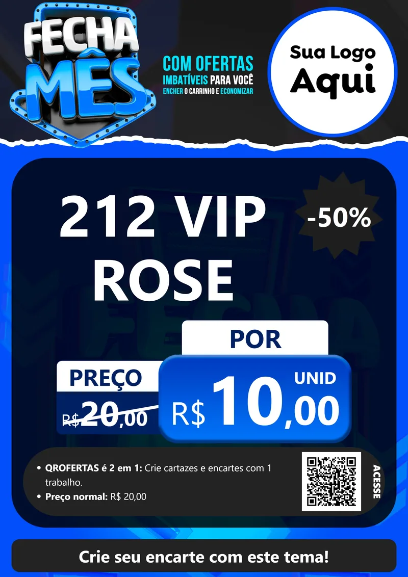 Modelo de Cartaz para Cartaz A4 Vertical com o tema Fecha Mês para Perfumes