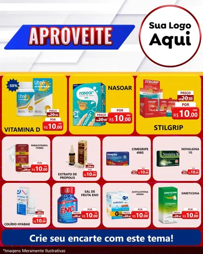 Modelo de Rede Social para Feed Instagram com o tema Aproveite para Farmácia