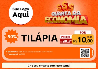 Modelo de Cartaz para Cartaz A4 Horizontal