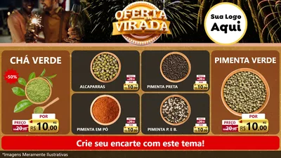 Modelo de TV para TV Horizontal com o tema Oferta da Virada para Produtos Naturais