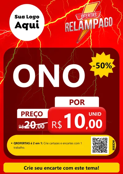 Modelo de Cartaz para Cartaz A4 Vertical com o tema Ofertas Relâmpago para Óticas