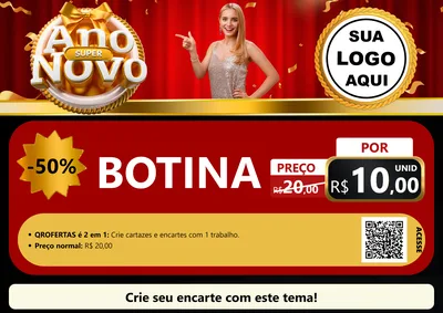 Modelo de Cartaz para Cartaz A4 Horizontal com o tema Super Ano Novo para Agropecuária