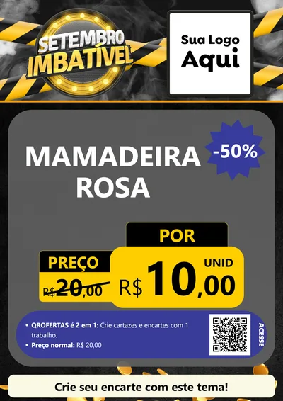 Modelo de Cartaz para Cartaz A4 Vertical com o tema Setembro Imbatível para Bebês