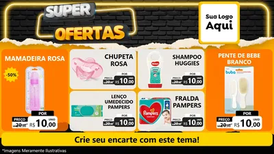 Modelo de TV para TV Horizontal com o tema Super Ofertas para Bebês