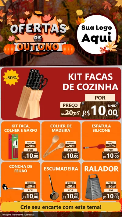 Modelo de Rede Social para Stories com o tema Ofertas de Outono para Utilidades Domésticas