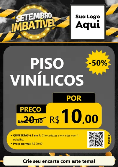Modelo de Cartaz para Cartaz A4 Vertical com o tema Setembro Imbatível para Material para Construção