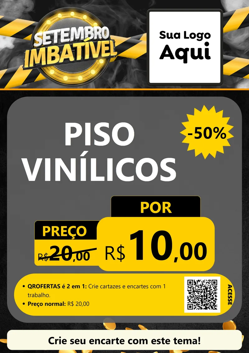 Modelo de Cartaz para Cartaz A4 Vertical com o tema Setembro Imbatível para Material para Construção