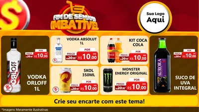 Modelo de TV para TV Horizontal com o tema Fim de Semana Imbatível para Distribuidora de bebidas