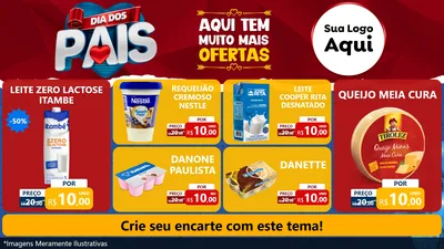 Modelo de TV para TV Horizontal com o tema Dia dos Pais para Frios e Laticínios