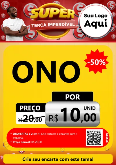 Modelo de Cartaz para Cartaz A4 Vertical com o tema Super Terça Imperdível para Óticas