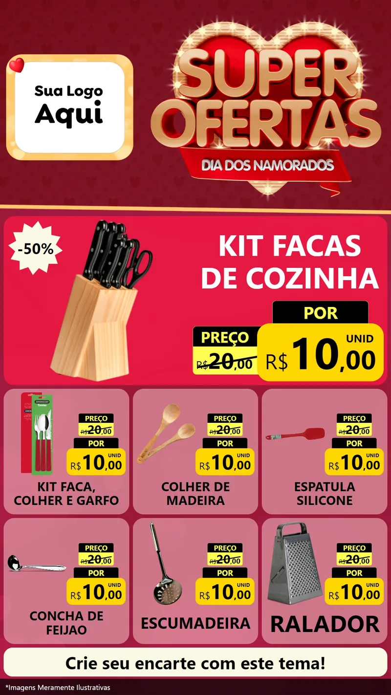 Modelo de Rede Social para Stories com o tema Dia dos Namorados para Utilidades Domésticas
