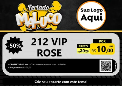 Modelo de Cartaz para Cartaz A4 Horizontal com o tema Feriado Maluco para Perfumes